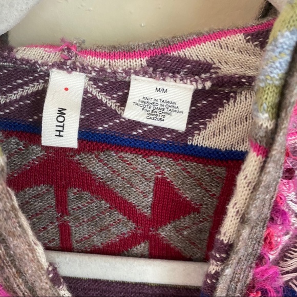 Anthropologie Moth Reversed Weave Zip Up Hoodie - Picture 3 of 6